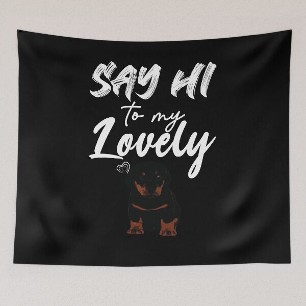 Item preview, Say Hi To My Lovely ! - Dog Lover Gift - Rescue - Adoption - Dog Mom - Dog Dad: A beautiful gift to give and beautiful product to wear . designed and sold by vadeldesigns.