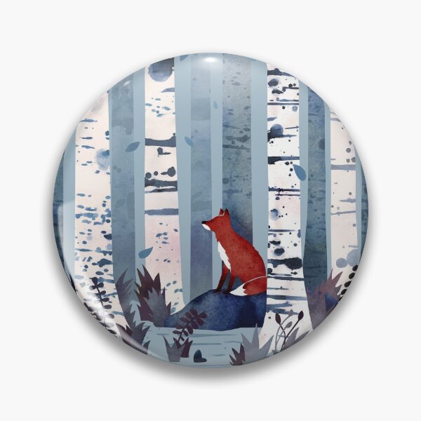 The Birches (in Blue) Pin
