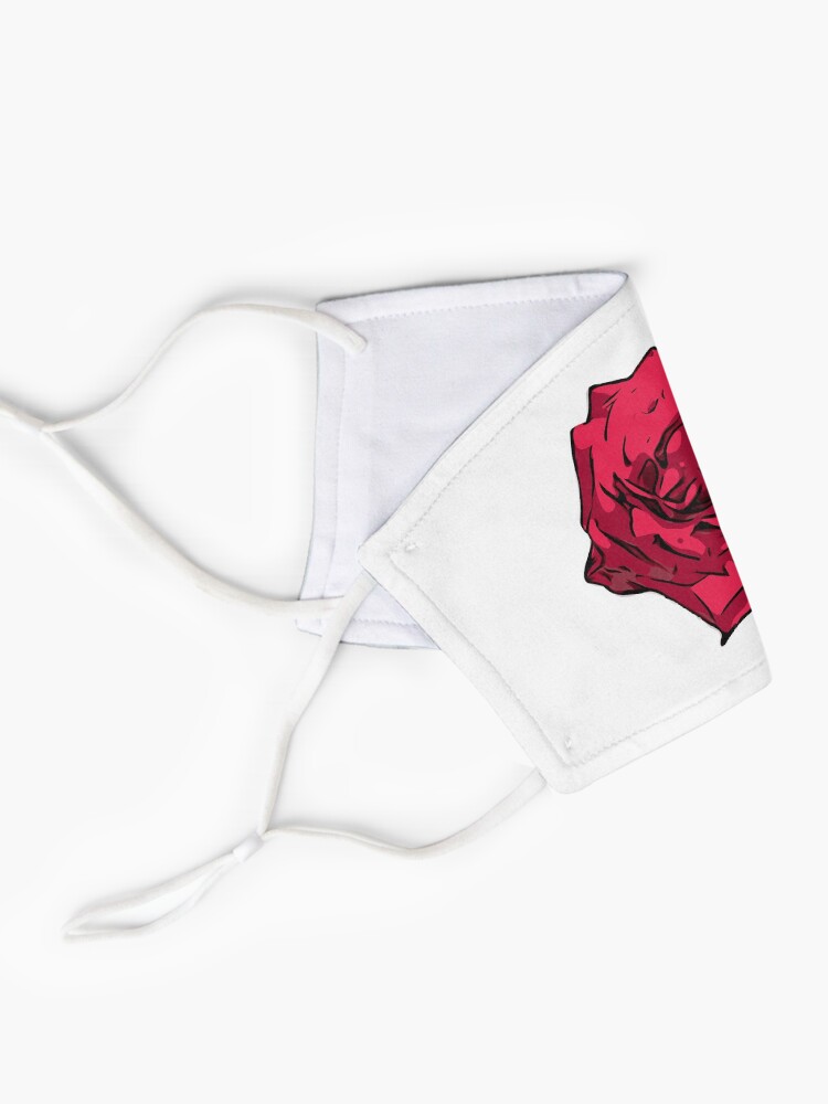 Alternative Ansicht von Rote Rose Illustration Maske