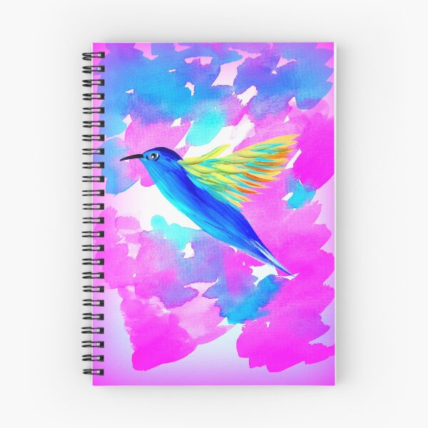 Item preview, pink and blue phone case with a hummingbird designed and sold by CatherineJacobs.