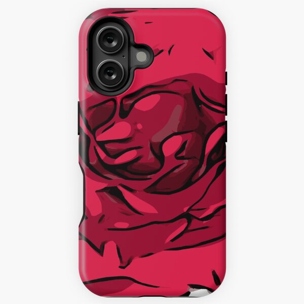 Rote Rose Illustration iPhone Robuste Hülle