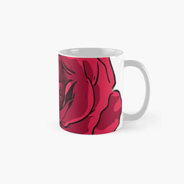 Rote Rose Illustration Tasse (Standard)