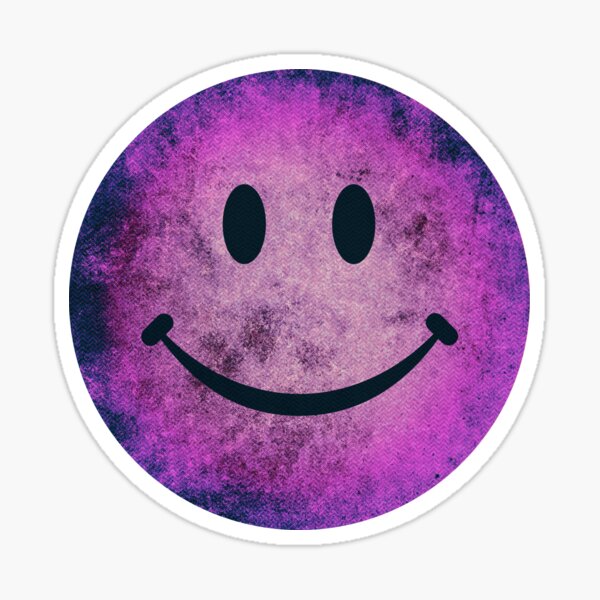 Blue Flower Power Vinyl Sticker, Smiley Flower Sticker, Smiley Face St –  Retrophiliac