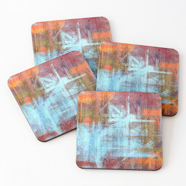 Item preview, Colorful Wood Grain Modern Abstract Art designed and sold by enhan.