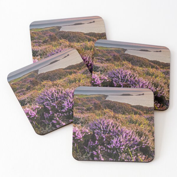 Item preview, Worms Head and Rhossili Bay from Rhossili Down, Gower, Wales  designed and sold by Dan Santillo.