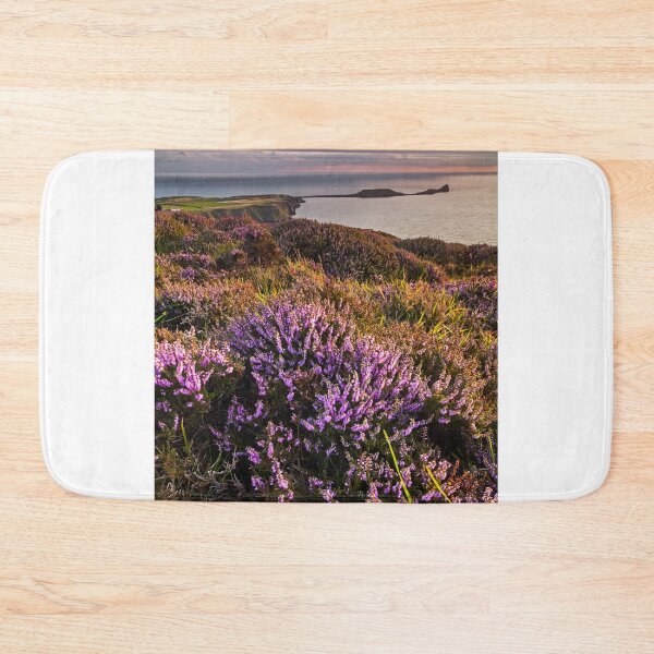 Item preview, Worms Head and Rhossili Bay from Rhossili Down, Gower, Wales  designed and sold by Dan Santillo.