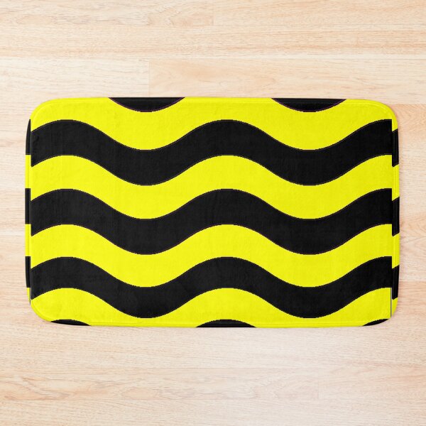 Item preview, BLACK AND YELLOW WAVY STRIPE- BEEHIVE- BEE- BUMBLEBEE- BEE PATTERN  designed and sold by Iskybibblle.