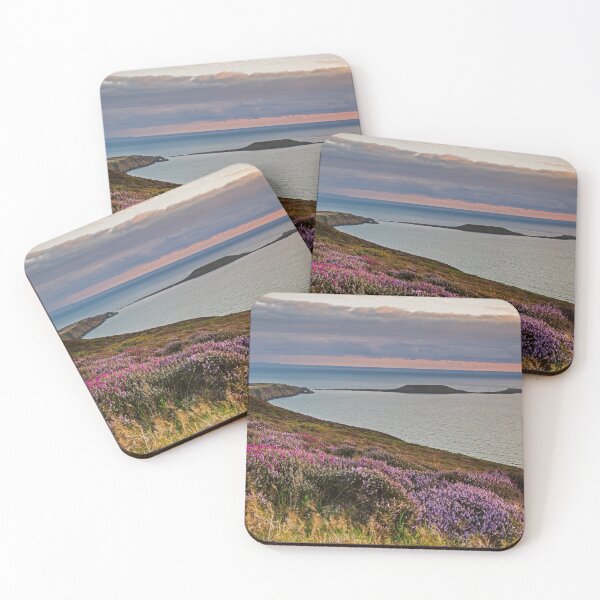 Item preview, Worms Head and Rhossili Bay from Rhossili Down, Gower, Wales  designed and sold by Dan Santillo.