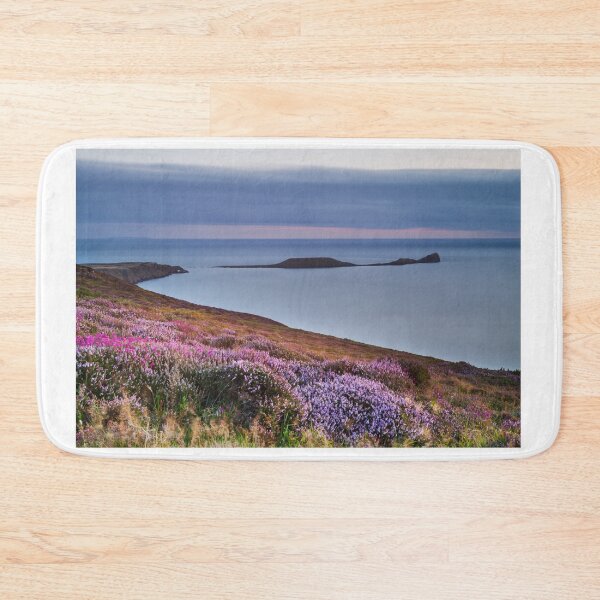 Item preview, Worms Head and Rhossili Bay from Rhossili Down, Gower, Wales  designed and sold by Dan Santillo.
