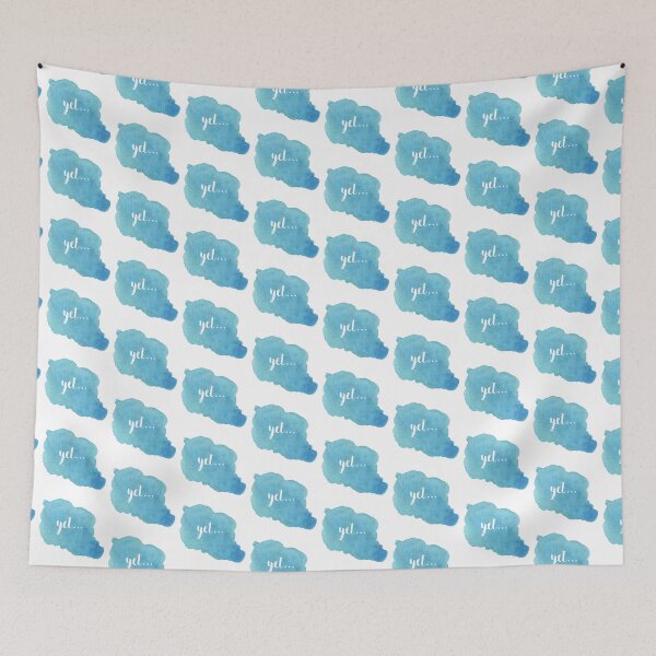 Item preview, The Power of Yet - Blue Watercolour Paint designed and sold by jesscargill.