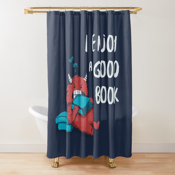 Discover I Enjoy a Good Book Shower Curtain