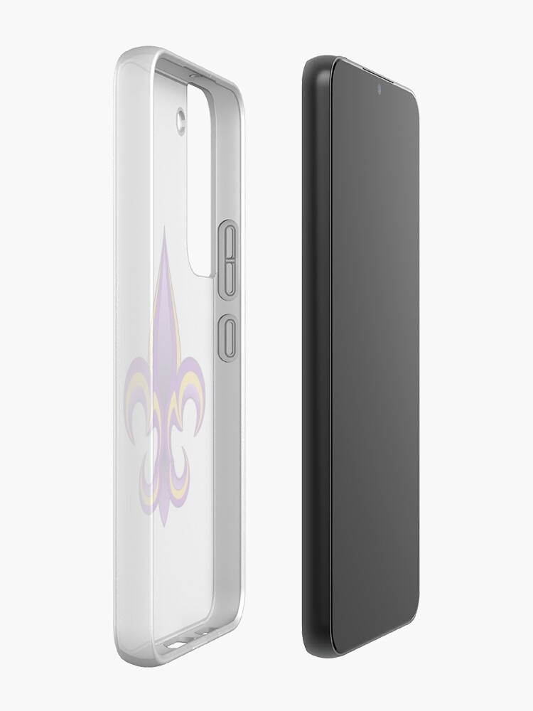 Alternate view of Fleur de Lis: Purple & Gold  Samsung Galaxy Phone Case