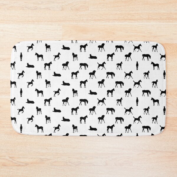 Item preview, Foals All Over Pattern Black on White by Orikall designed and sold by HippieWorks.