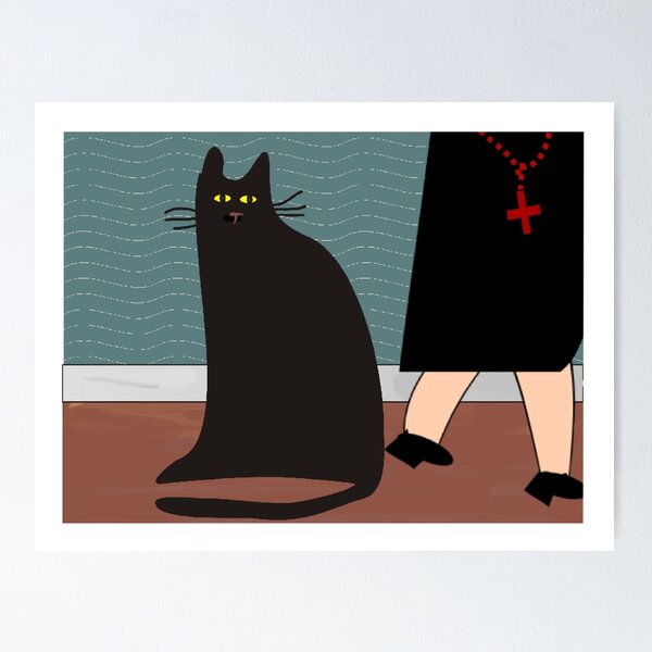 Item preview, "The Nun and the Cat" designed and sold by gailg1957.