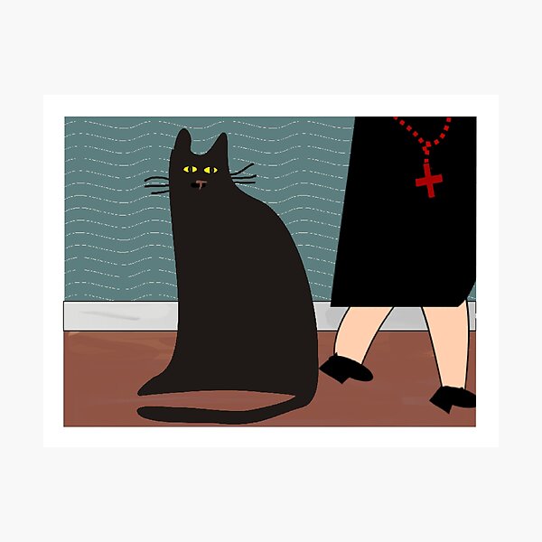 Item preview, "The Nun and the Cat" designed and sold by gailg1957.