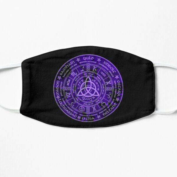 Celtic Pagan Year Wheel Calendar Flat Mask