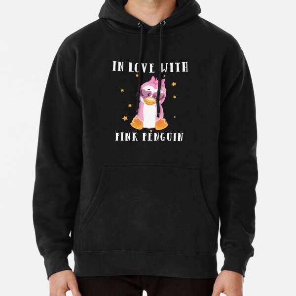In love with the pink penguin Pullover Hoodie