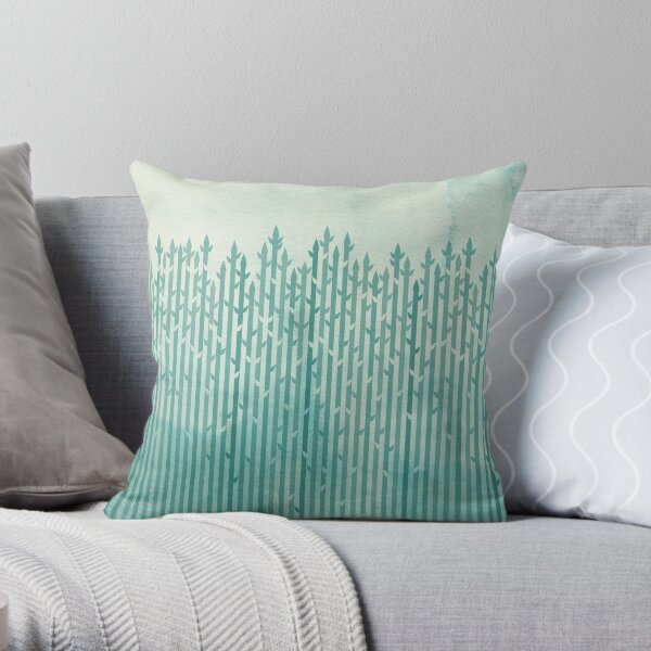 Misty Morning Throw Pillow