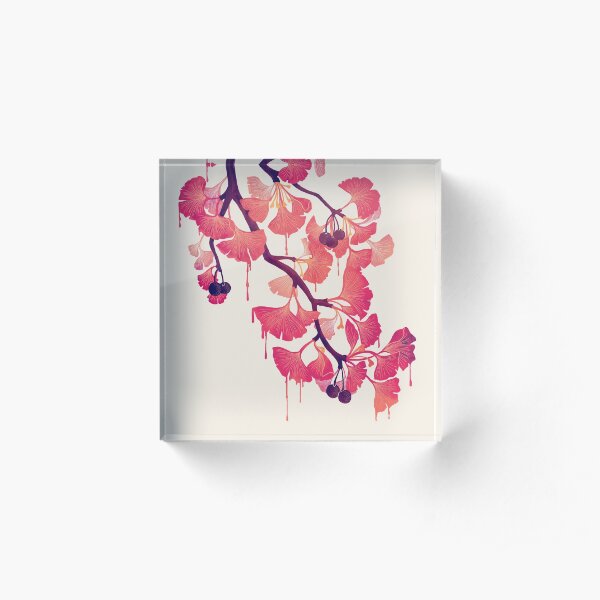 O Ginkgo Acrylic Block