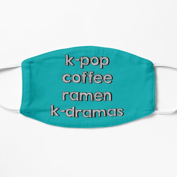 K-pop, Coffee, Ramen - Korean Dramas Mask