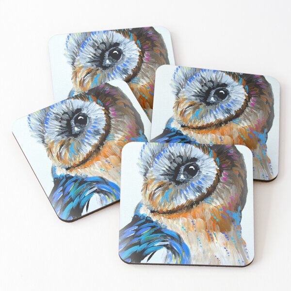 Item preview, owl with abstract colors designed and sold by CatherineJacobs.