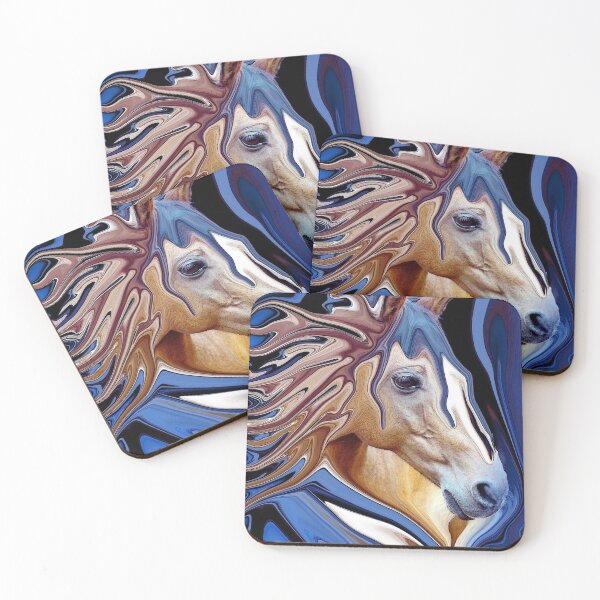 Item preview, horse in blue designed and sold by wolfschwerdt.
