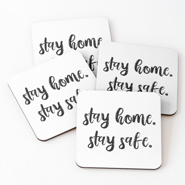 Item preview, stay home stay safe designed and sold by DotsAndDaisies.