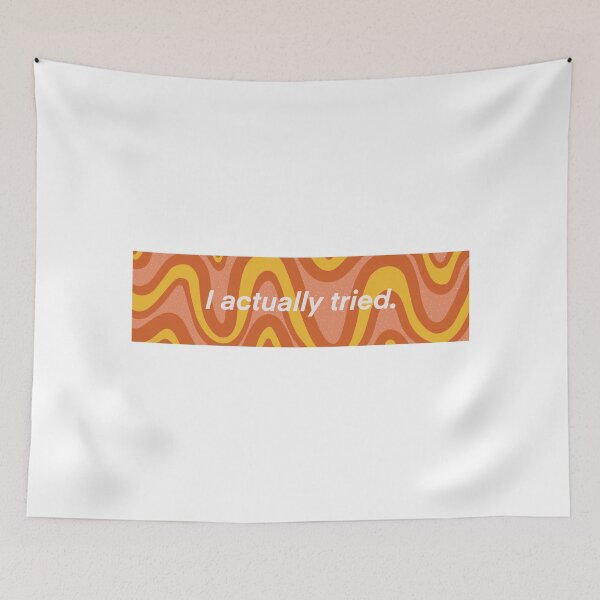 Item preview, I actually tried, Retro Swirl designed and sold by roseliliana.