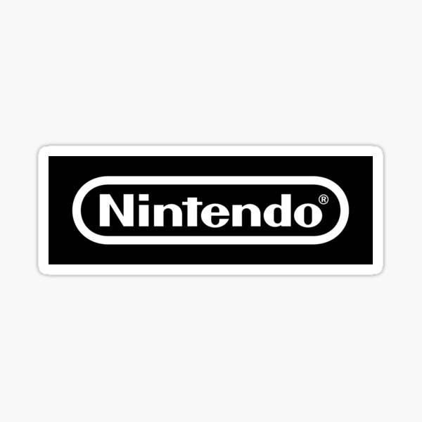 Nintendo-Logo (schwarz) Sticker