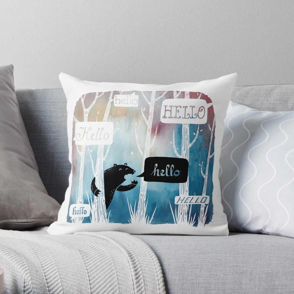 Item preview, Throw Pillow designed and sold by littleclyde.