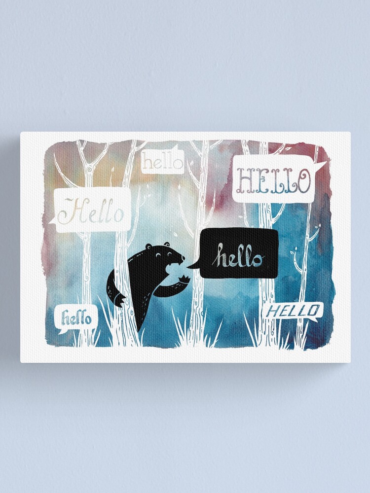 Canvas Print, The Echo designed and sold by littleclyde