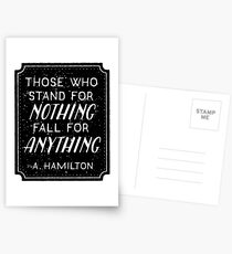 Stand or Fall Quote Postcards