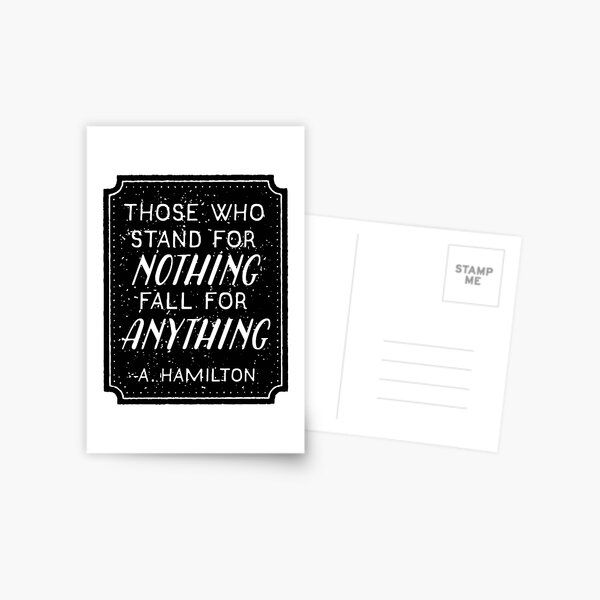 Stand or Fall Quote Postcard