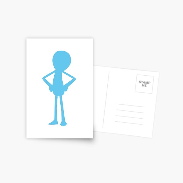Minimalist Mr Meeseeks Postcard