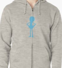 Sudadera con capucha y cremallera Minimalista Sr. Meeseeks