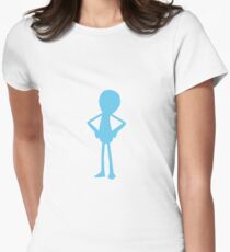 Camiseta entallada para mujer Minimalista Sr. Meeseeks