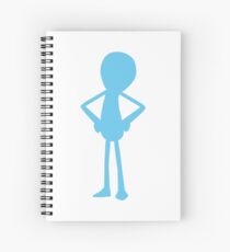 Minimalist Mr Meeseeks Spiral Notebook