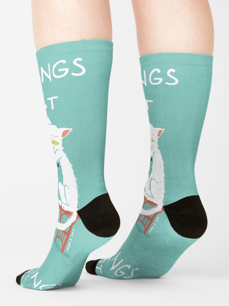 Alternate view of Mornings are the worst Socks