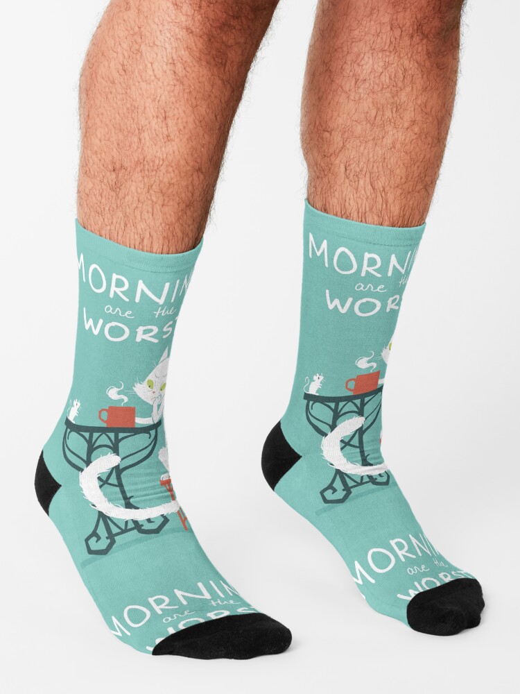 Alternate view of Mornings are the worst Socks