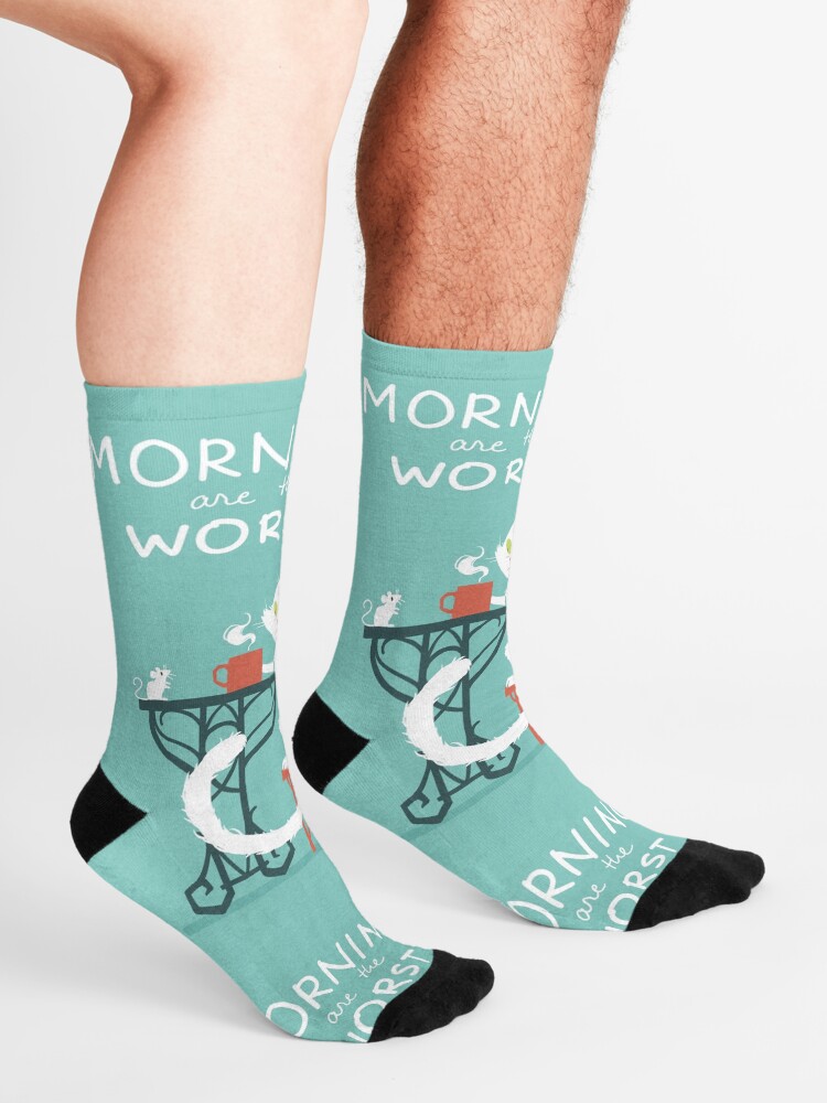 Alternate view of Mornings are the worst Socks