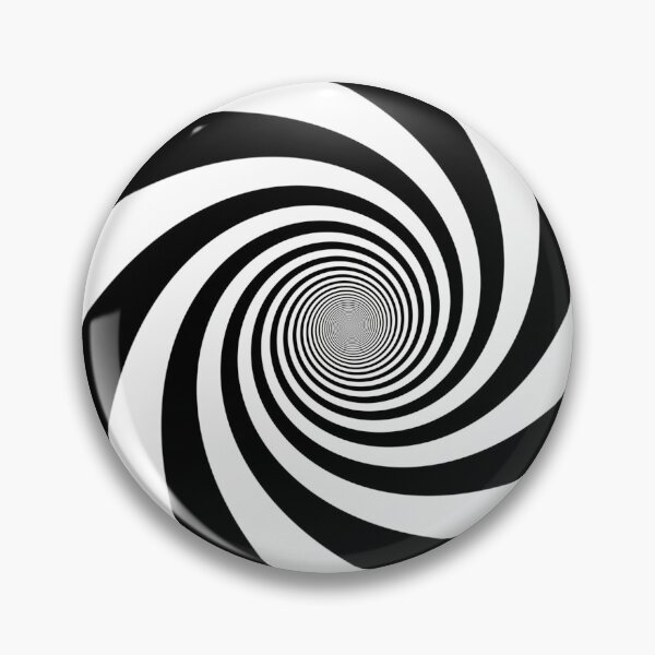 Item preview, Black and White Spiral Swirl Psychedelic Hypnotic Optical Illusion designed and sold by IncrediVFX.