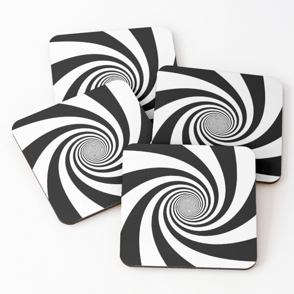 Item preview, Black and White Spiral Swirl Psychedelic Hypnotic Optical Illusion designed and sold by IncrediVFX.