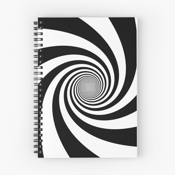 Item preview, Black and White Spiral Swirl Psychedelic Hypnotic Optical Illusion designed and sold by IncrediVFX.