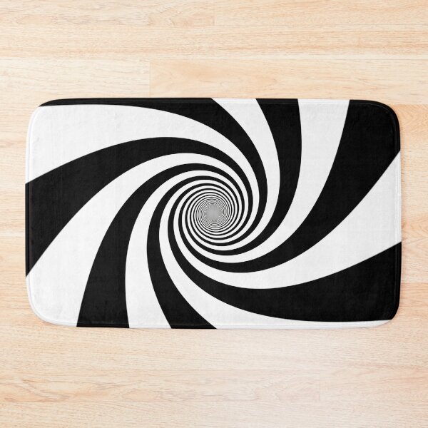 Item preview, Black and White Spiral Swirl Psychedelic Hypnotic Optical Illusion designed and sold by IncrediVFX.