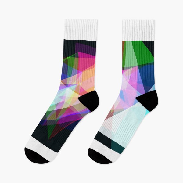 Item preview, Abstract Translucent Rainbow Moving Geometric Triangle Shapes designed and sold by IncrediVFX.