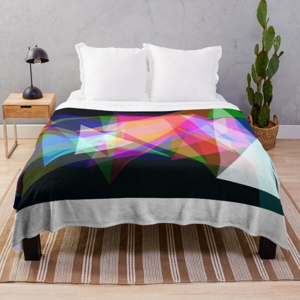 Item preview, Abstract Translucent Rainbow Moving Geometric Triangle Shapes designed and sold by IncrediVFX.