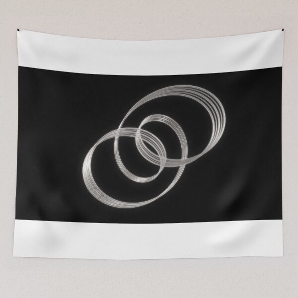Item preview, Abstract Geometric Shiny Silver Metal Ribbon Band Curve Rotating designed and sold by IncrediVFX.