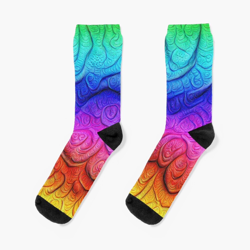 Color Foam levels #DeepDream Socks