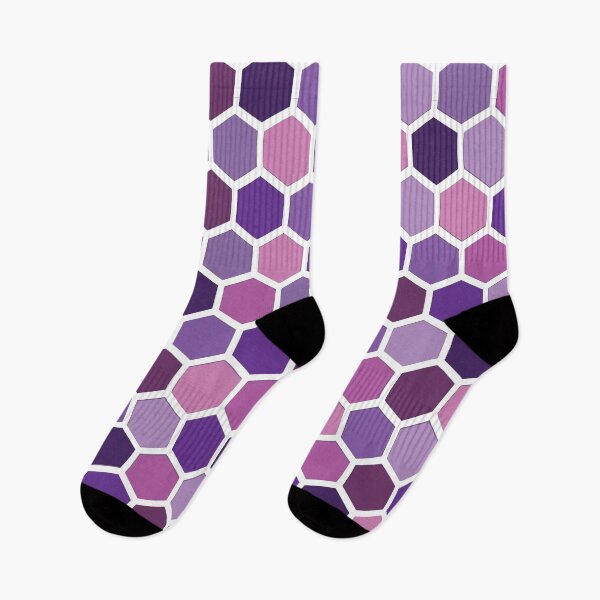 Item preview, Purple and Pink Hexagonal Honeycomb Pattern designed and sold by thesnowwhyte.