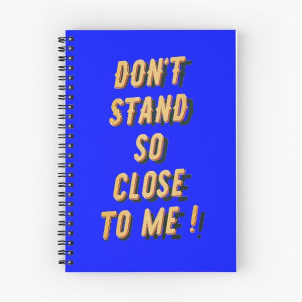 Item preview, Don t stand so close to me - Typo Blue - Fight the Virus designed and sold by Hell-Prints.